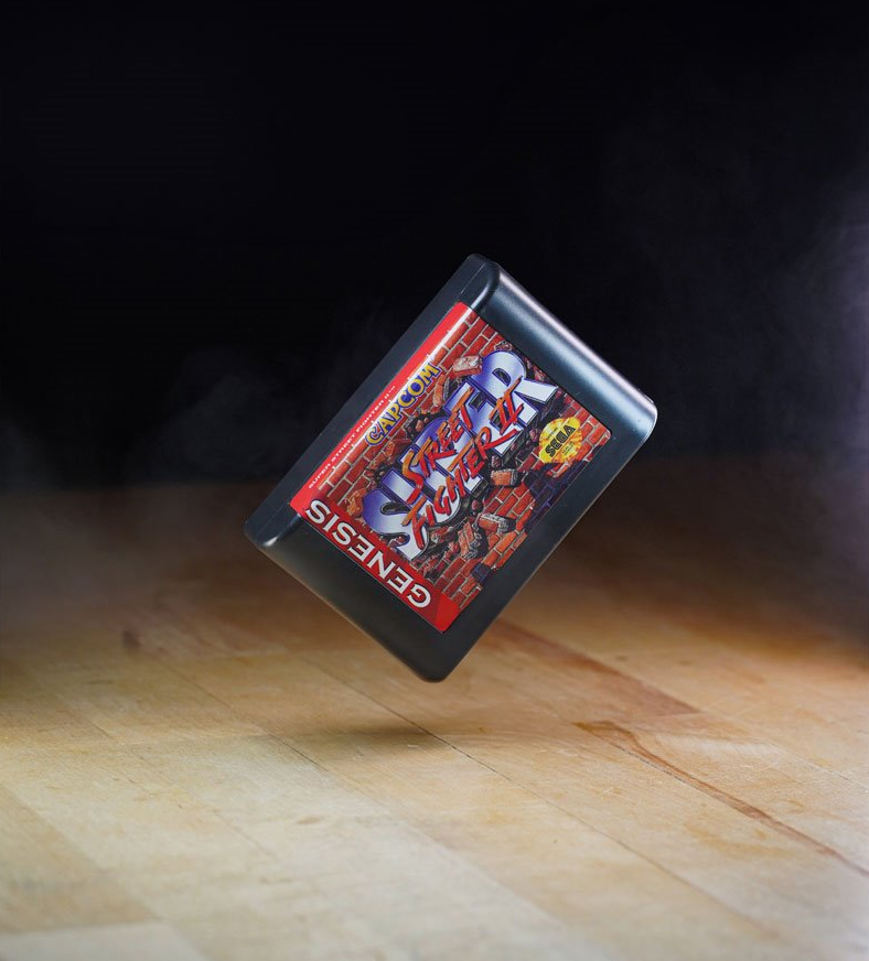 Sega Mega Drive Street Fighter II Cartridge Diorama Playset