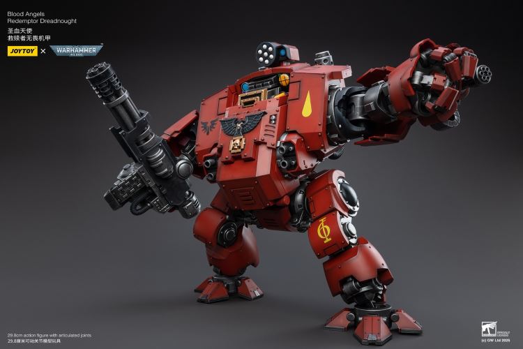 Blood Angels - Predator Tank/Arbiter/Redeemer Dreadnought/IX Legion Primarch 1/18
