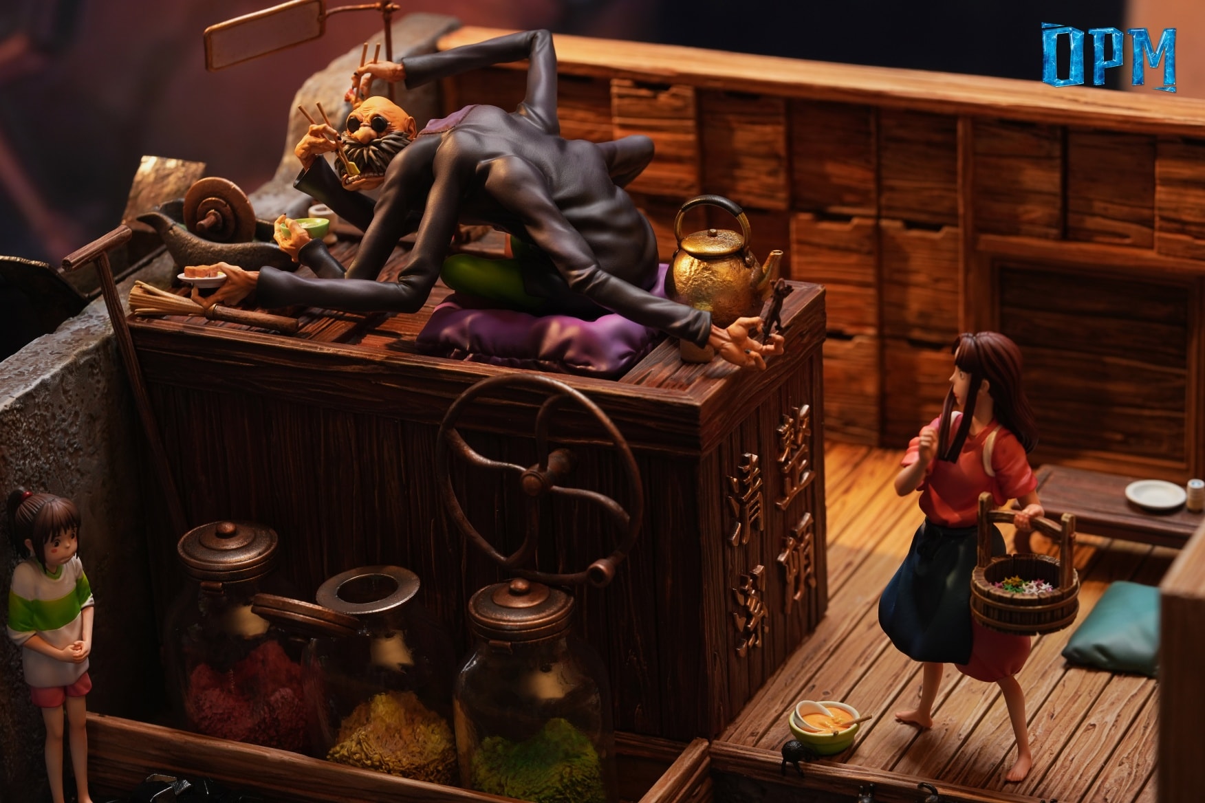 Hayao Miyazaki Desktop Scene Series 012 Kamaji - Spirited Away