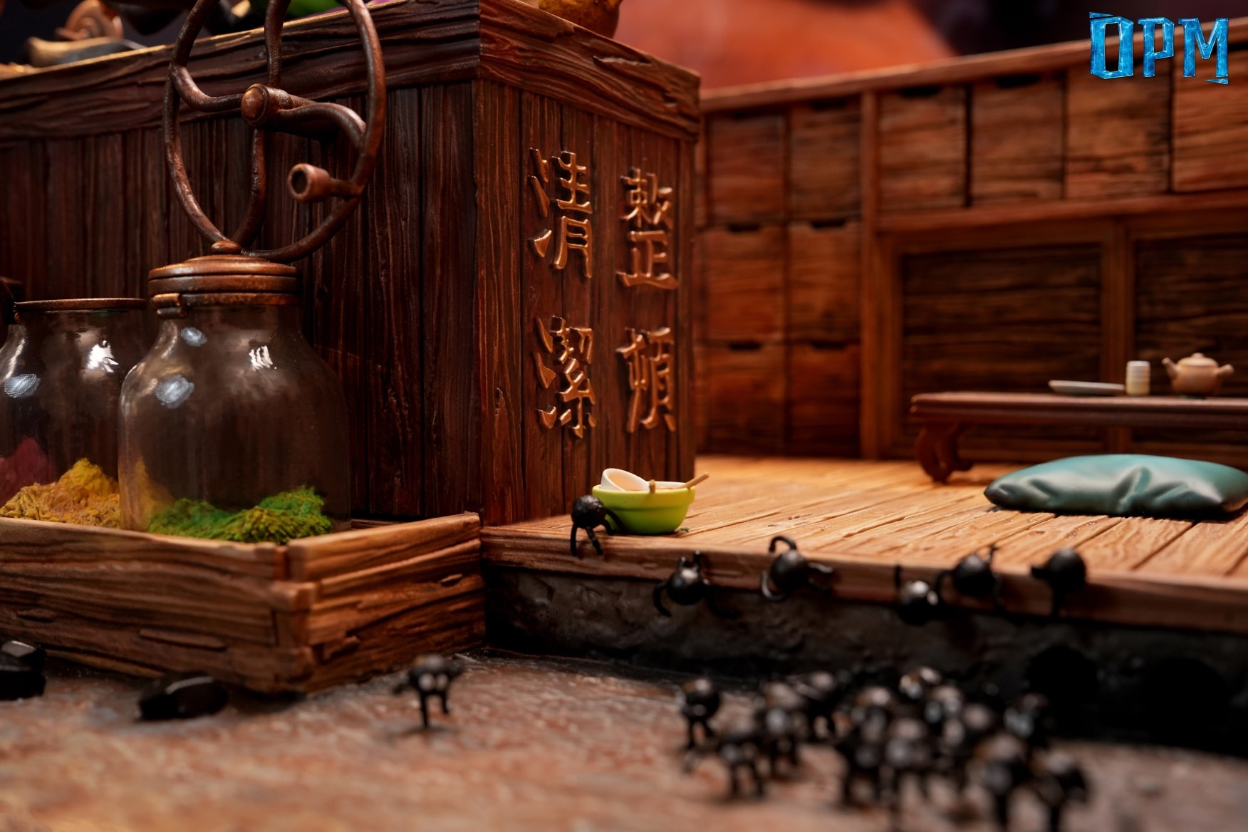 Hayao Miyazaki Desktop Scene Series 012 Kamaji - Spirited Away