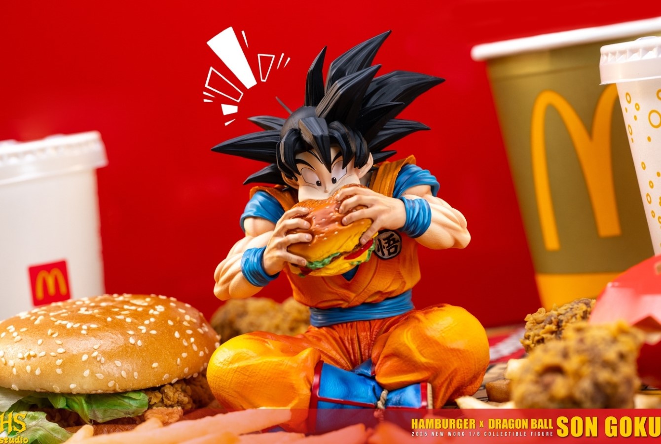Goku eat Hamburger - Dragon Ball
