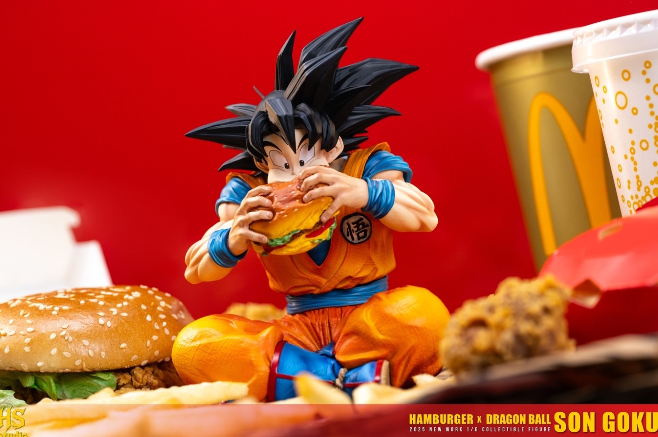 Goku eat Hamburger - Dragon Ball