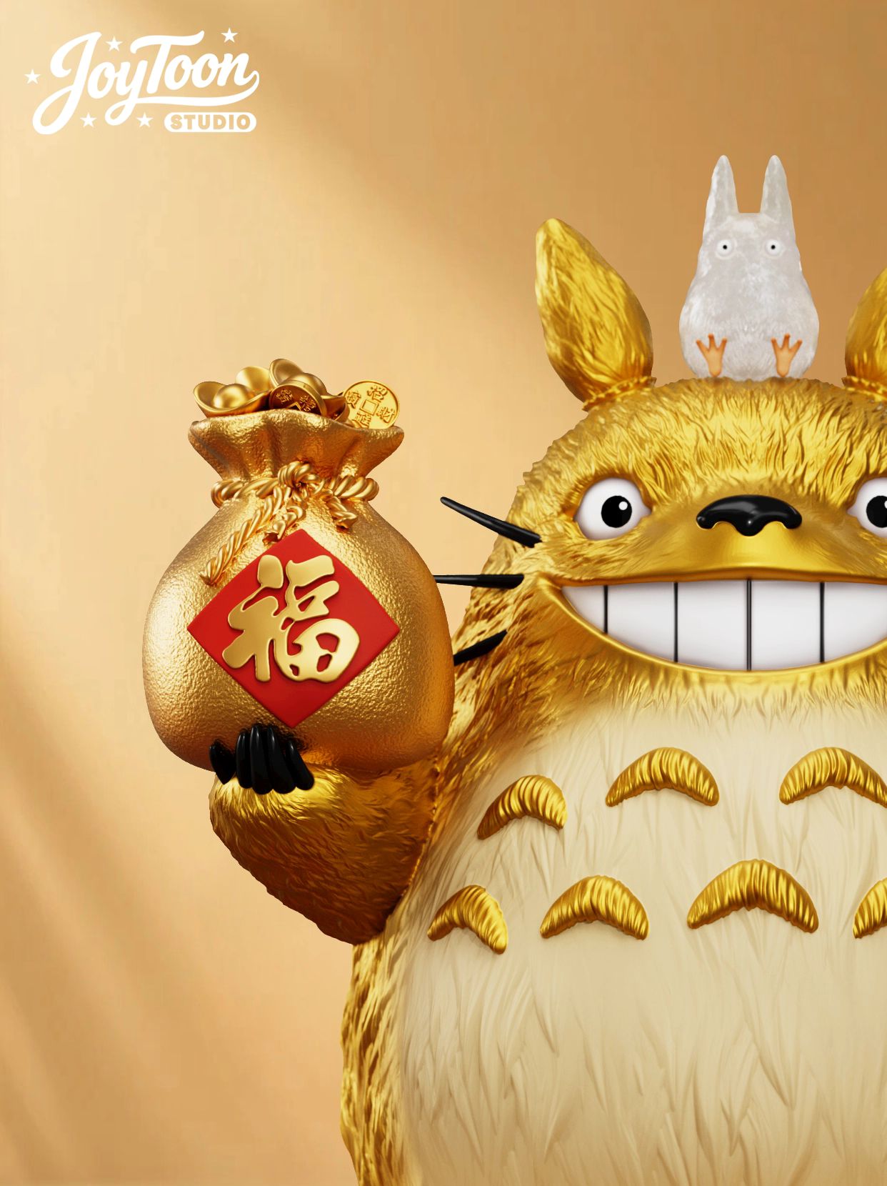 Wealth Attraction Golden Totoro