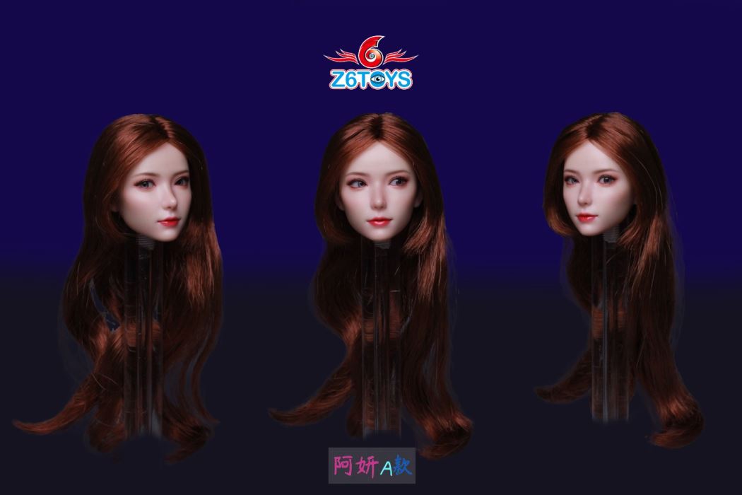 Asian youthful beauty head sculpture [ZC018] 1/6