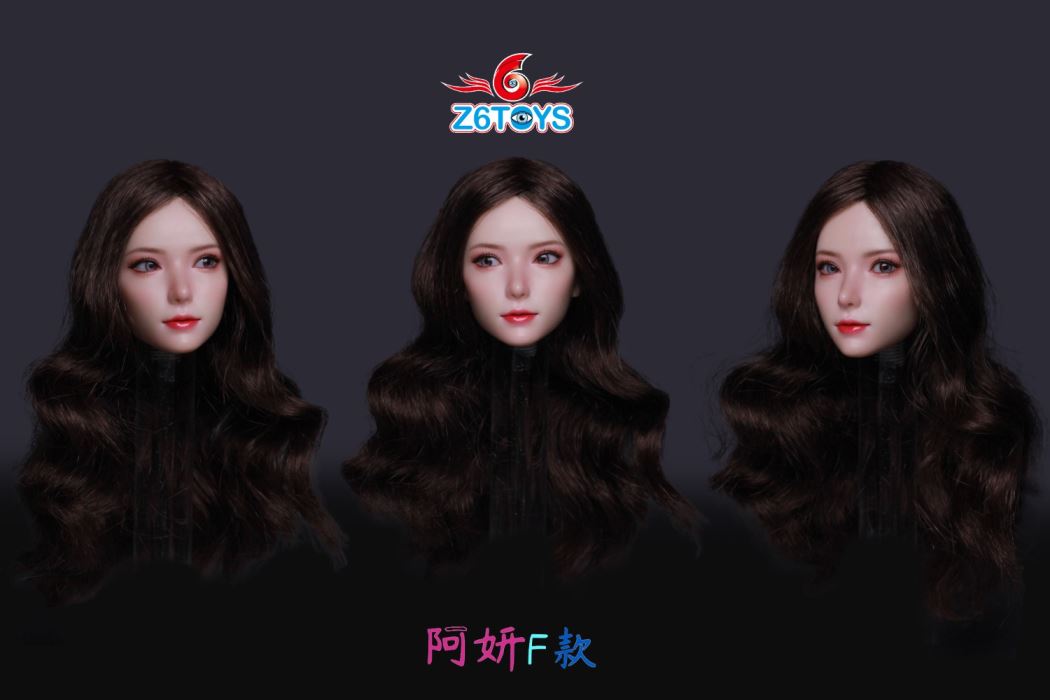 Asian youthful beauty head sculpture [ZC018] 1/6