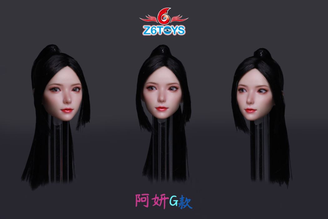 Asian youthful beauty head sculpture [ZC018] 1/6