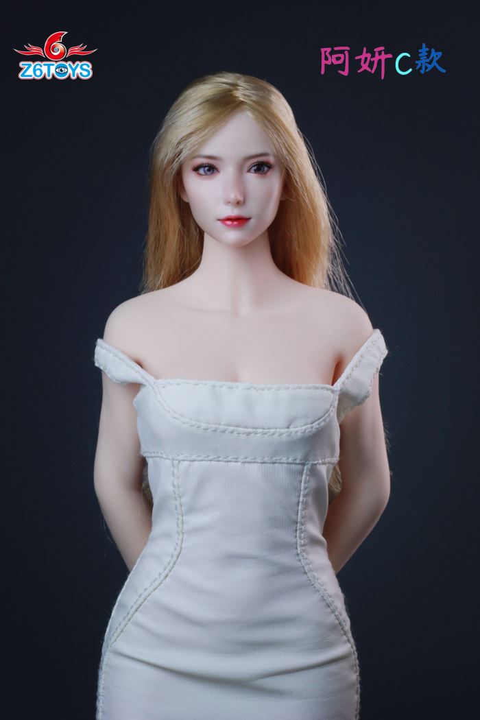 Asian youthful beauty head sculpture [ZC018] 1/6