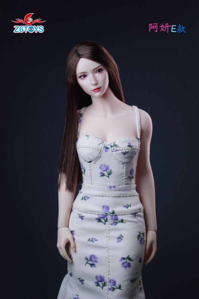 Asian youthful beauty head sculpture [ZC018] 1/6