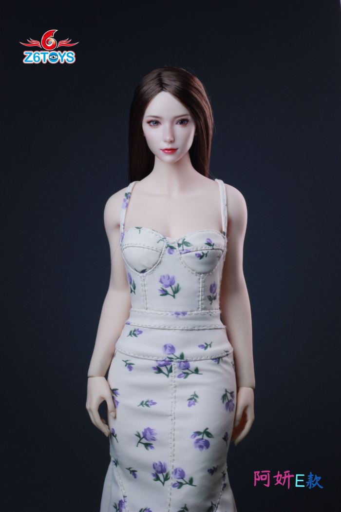 Asian youthful beauty head sculpture [ZC018] 1/6