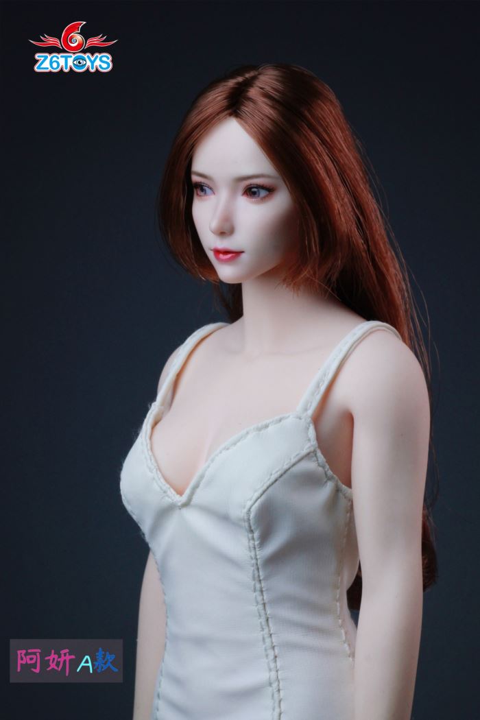 Asian youthful beauty head sculpture [ZC018] 1/6