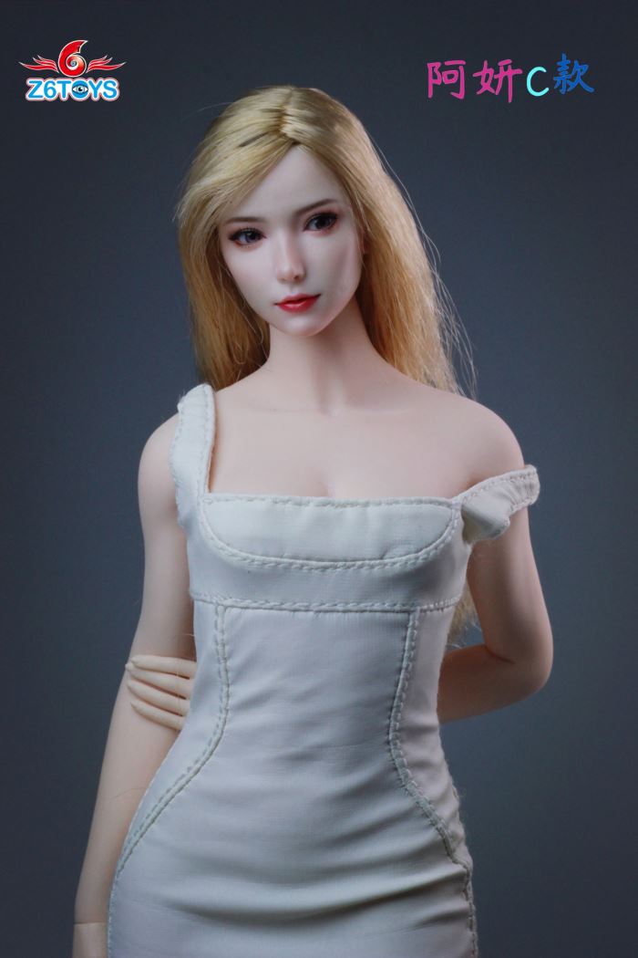 Asian youthful beauty head sculpture [ZC018] 1/6