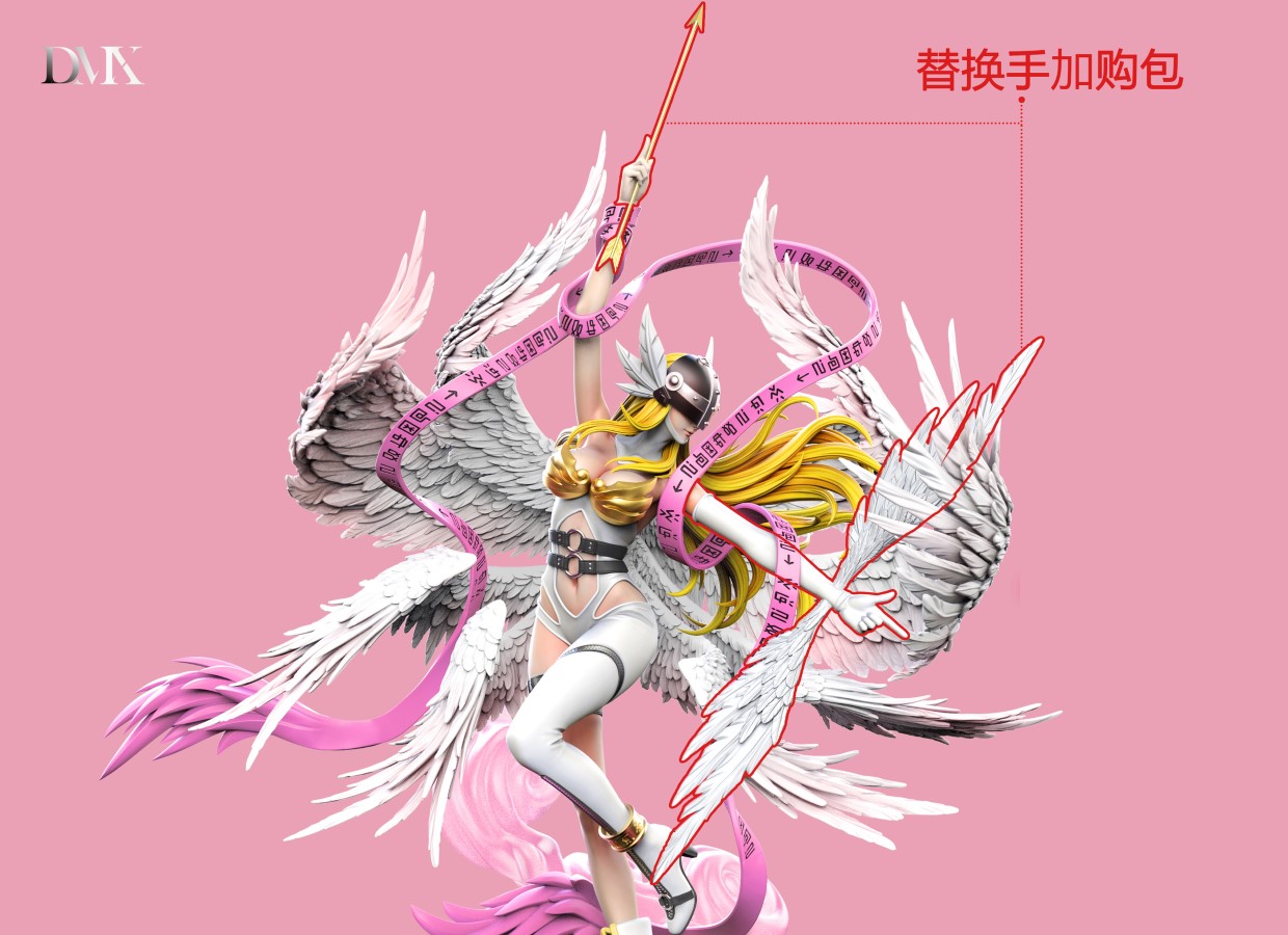 Angemon & Takeru & Angewomon & Kari - Digimon
