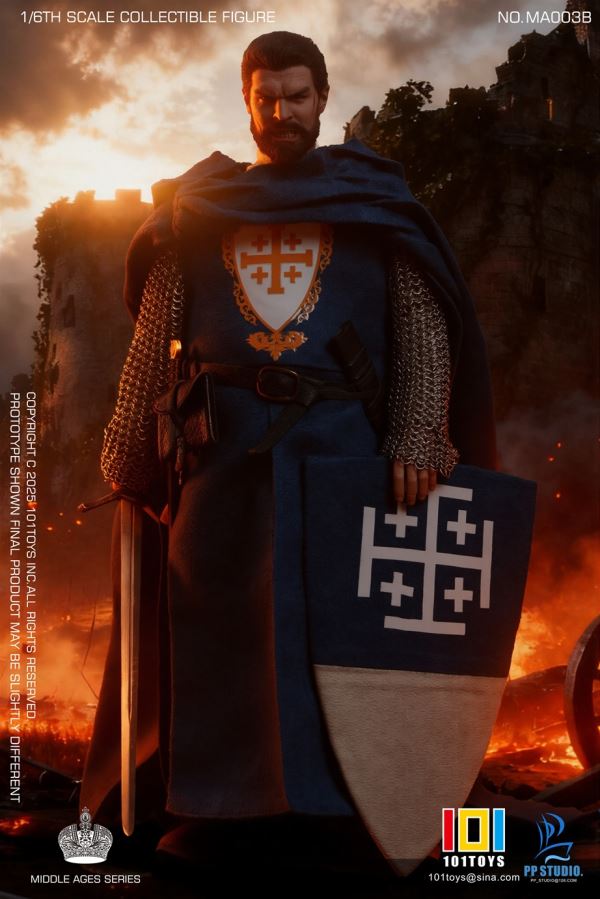 Heavenly Kingdom Dynasty Balian / Captain of the Guard / Hospital Knight & Warhorse 1/6