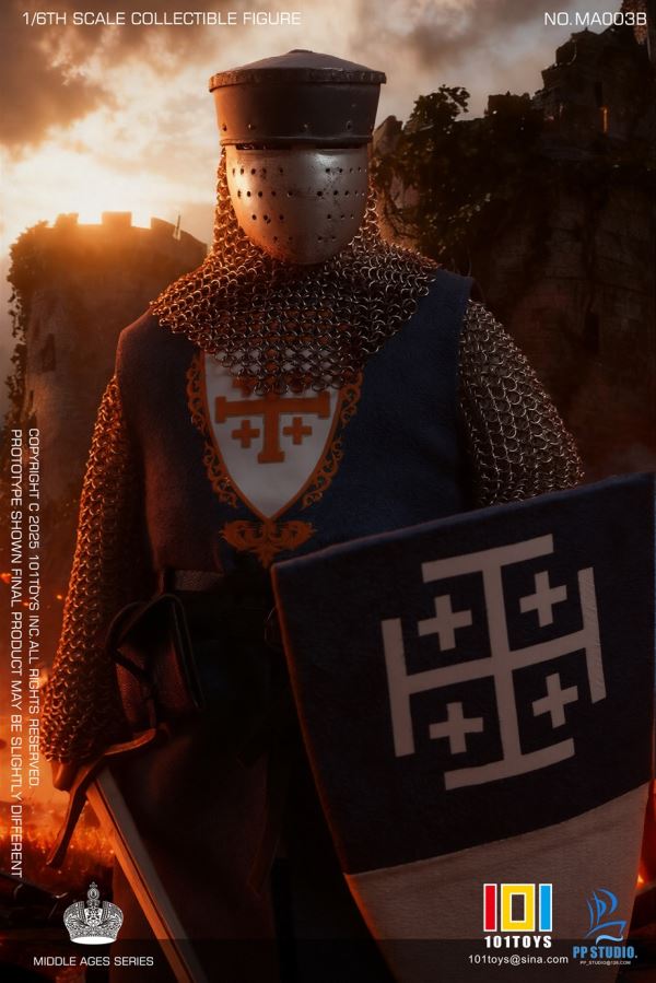 Heavenly Kingdom Dynasty Balian / Captain of the Guard / Hospital Knight & Warhorse 1/6