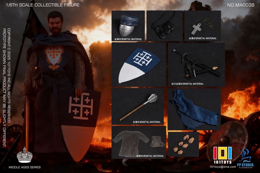 Heavenly Kingdom Dynasty Balian / Captain of the Guard / Hospital Knight & Warhorse 1/6