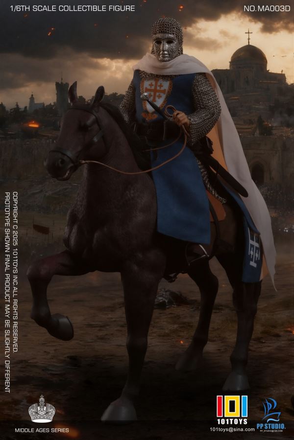 Heavenly Kingdom Dynasty Balian / Captain of the Guard / Hospital Knight & Warhorse 1/6