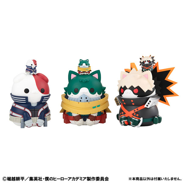 MEGA CAT PROJECT My Hero Academia Giant HeroAca Nyanko - Izuku Midoriya & Katsuki Bakugo & Shoto Todoroki