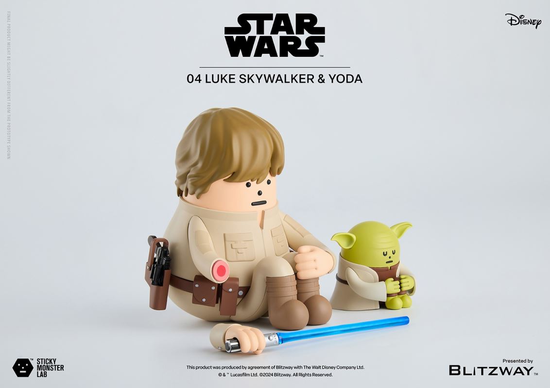 SML Star Wars Series - Luke [Standing Single] & Luke and Yoda [Seated Set]