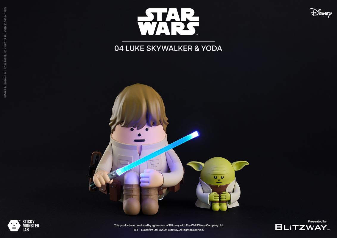 SML Star Wars Series - Luke [Standing Single] & Luke and Yoda [Seated Set]