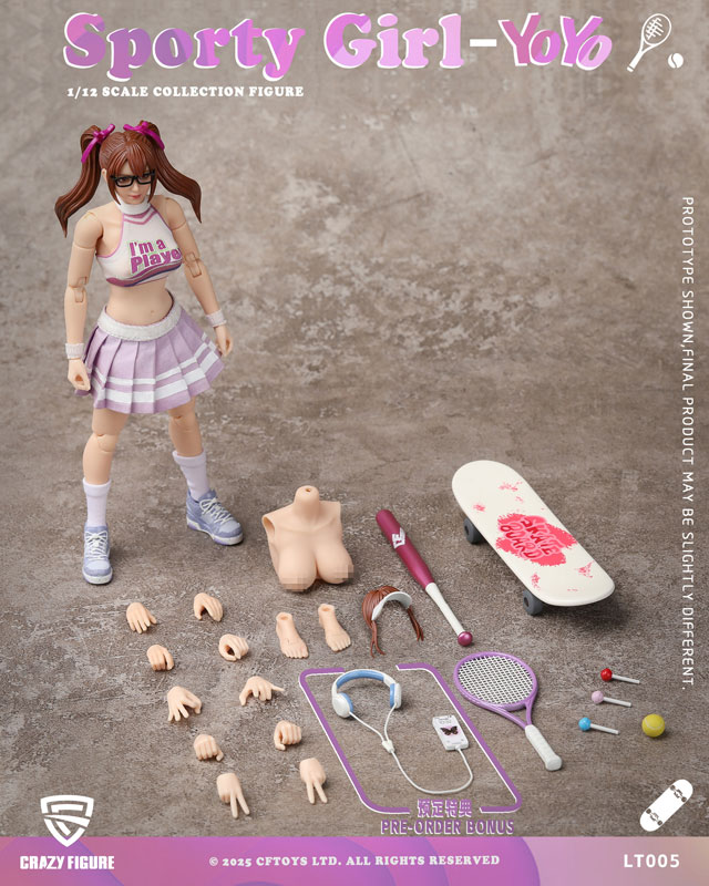 CRAZY FIGURE LT005 Sporty girl YOYO 1/12