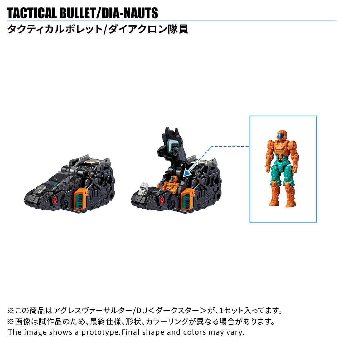 Domestic: Takara Tomy Mall Exclusive Diaclone Aggressive Versalter/DU <Dark Star>