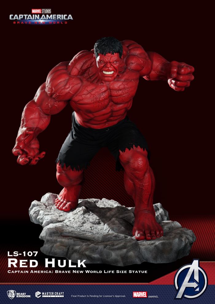 Captain America: 8-Foot Life-Size Statue of the Red Hulk