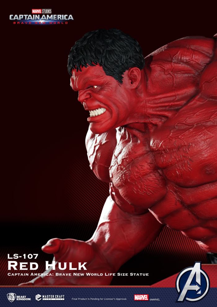 Captain America: 8-Foot Life-Size Statue of the Red Hulk