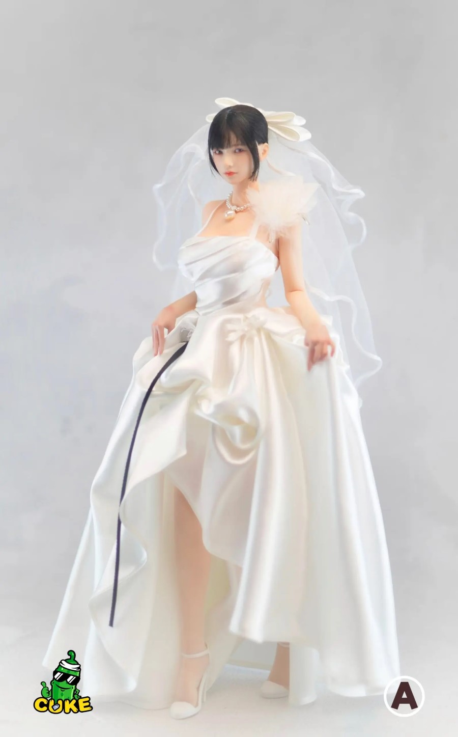 Spaghetti Strap Bustier Wedding Dress