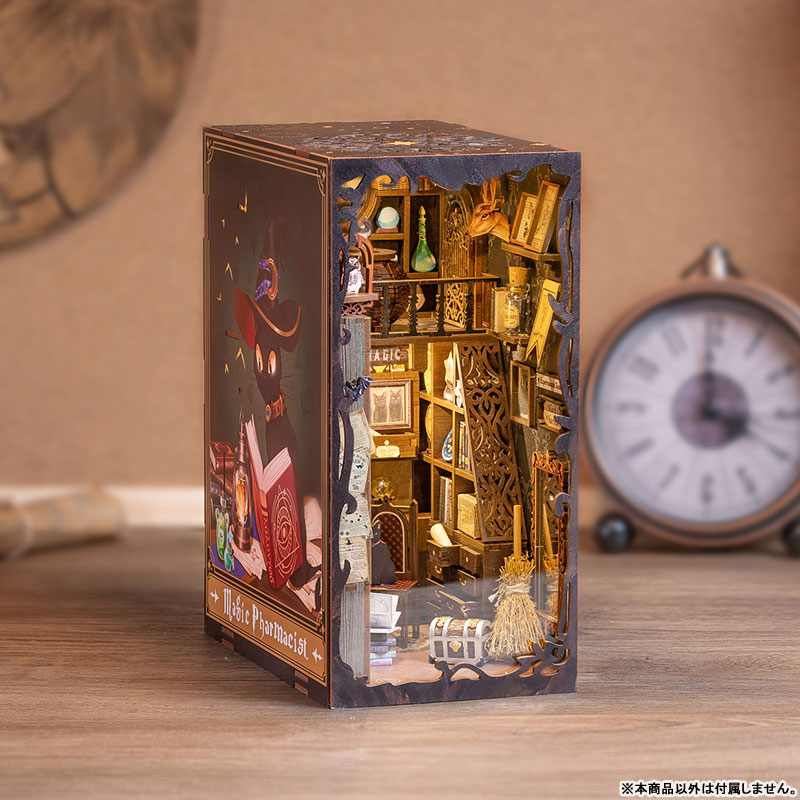 Miniature Doll House Magic Pharmacist Wooden DIY Kit