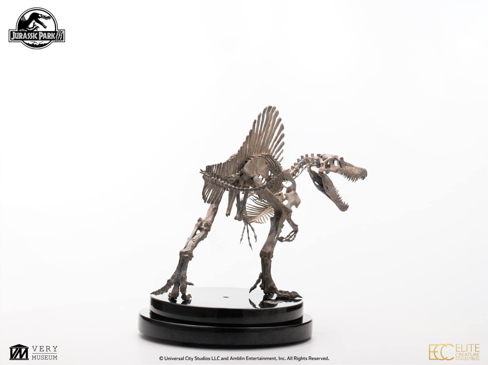 Bronze Spinosaurus Skeleton - Jurassic Park III 1/24