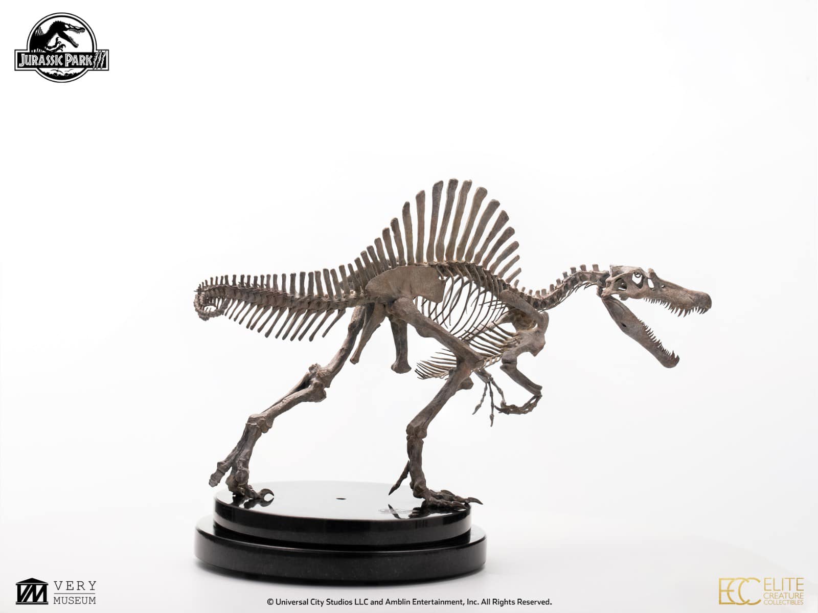 Bronze Spinosaurus Skeleton - Jurassic Park III 1/24