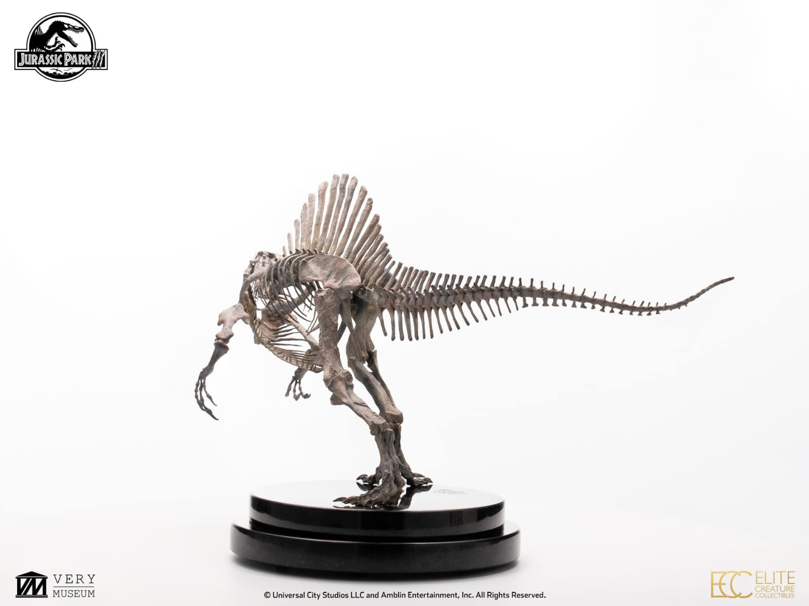Bronze Spinosaurus Skeleton - Jurassic Park III 1/24