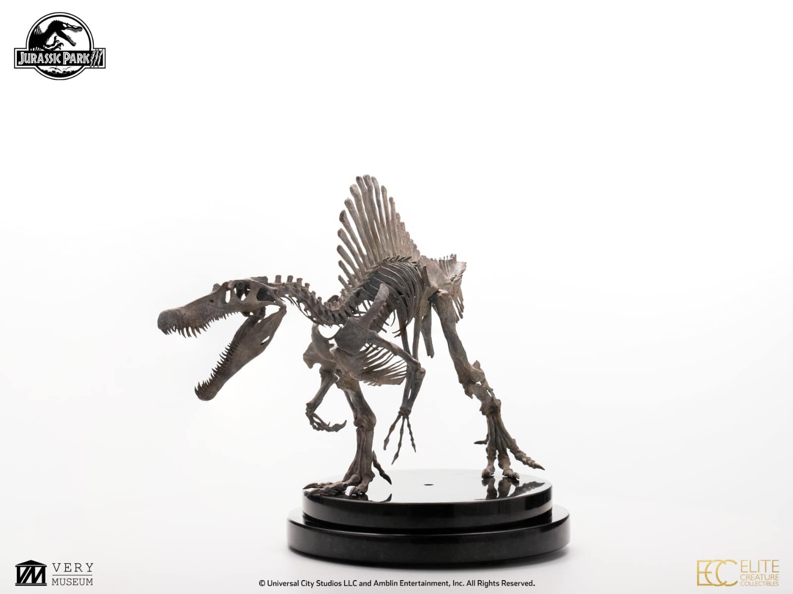 Bronze Spinosaurus Skeleton - Jurassic Park III 1/24