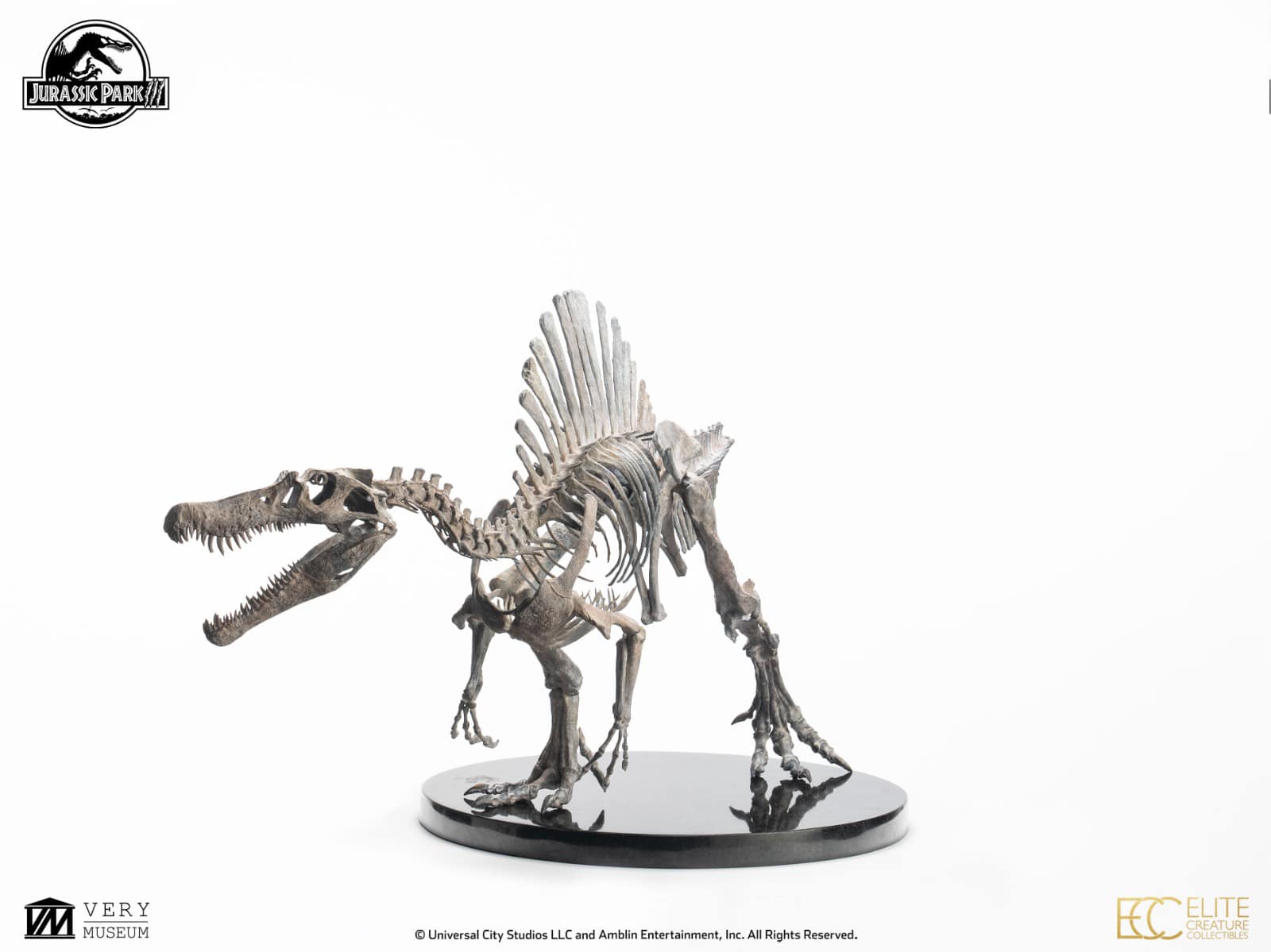 Bronze Spinosaurus Skeleton - Jurassic Park III 1/12