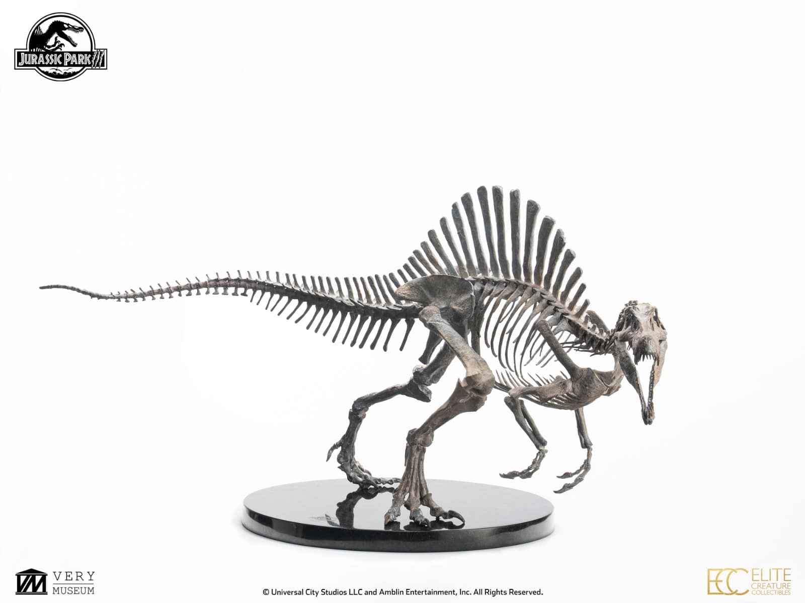 Bronze Spinosaurus Skeleton - Jurassic Park III 1/12