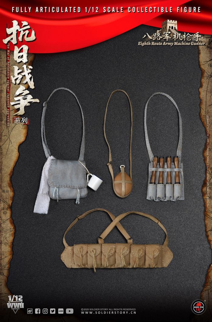Eighth Route Army Anti-Japanese War - Machine Gunner & Grenadier 1/12