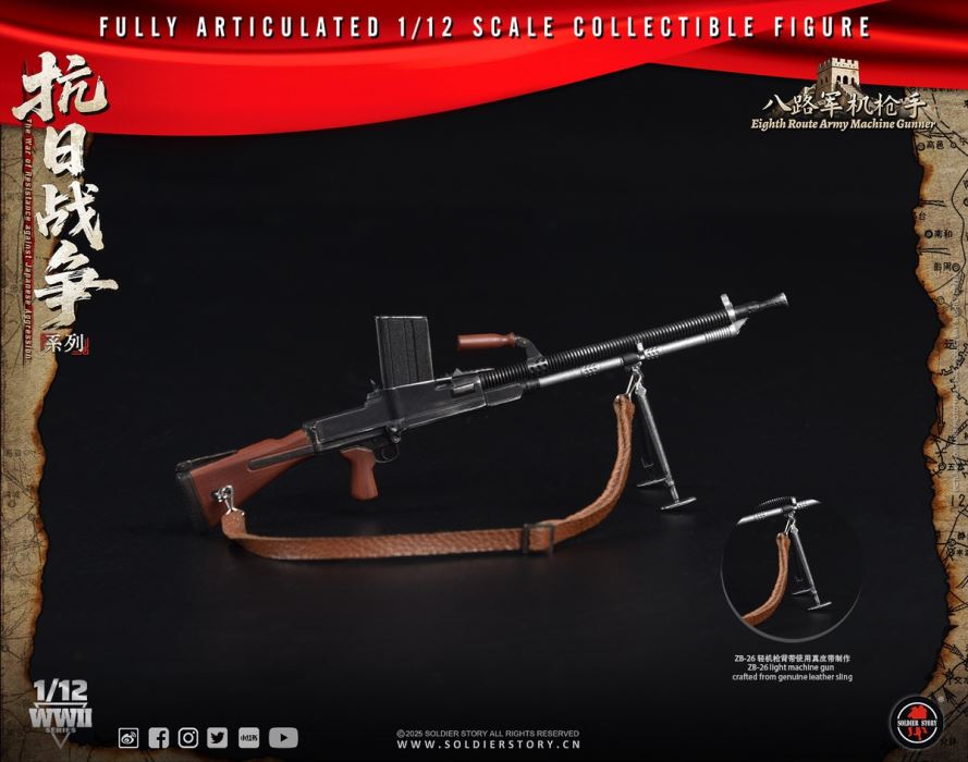 Eighth Route Army Anti-Japanese War - Machine Gunner & Grenadier 1/12