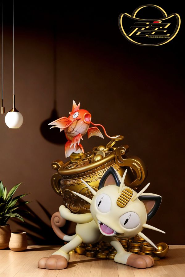Fortune Cat and Koi Fish - Pokemon