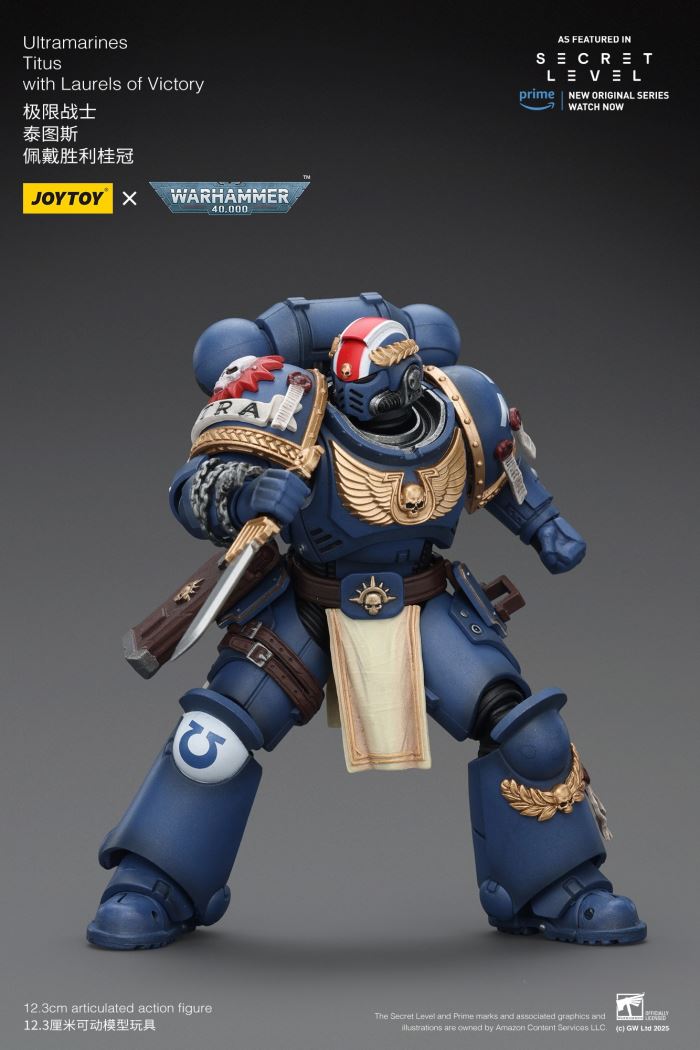 JOYTOY: Warhammer 40K Series - Ultramarines Titus/Metauros/Levantus/Towald Action Figure Toy