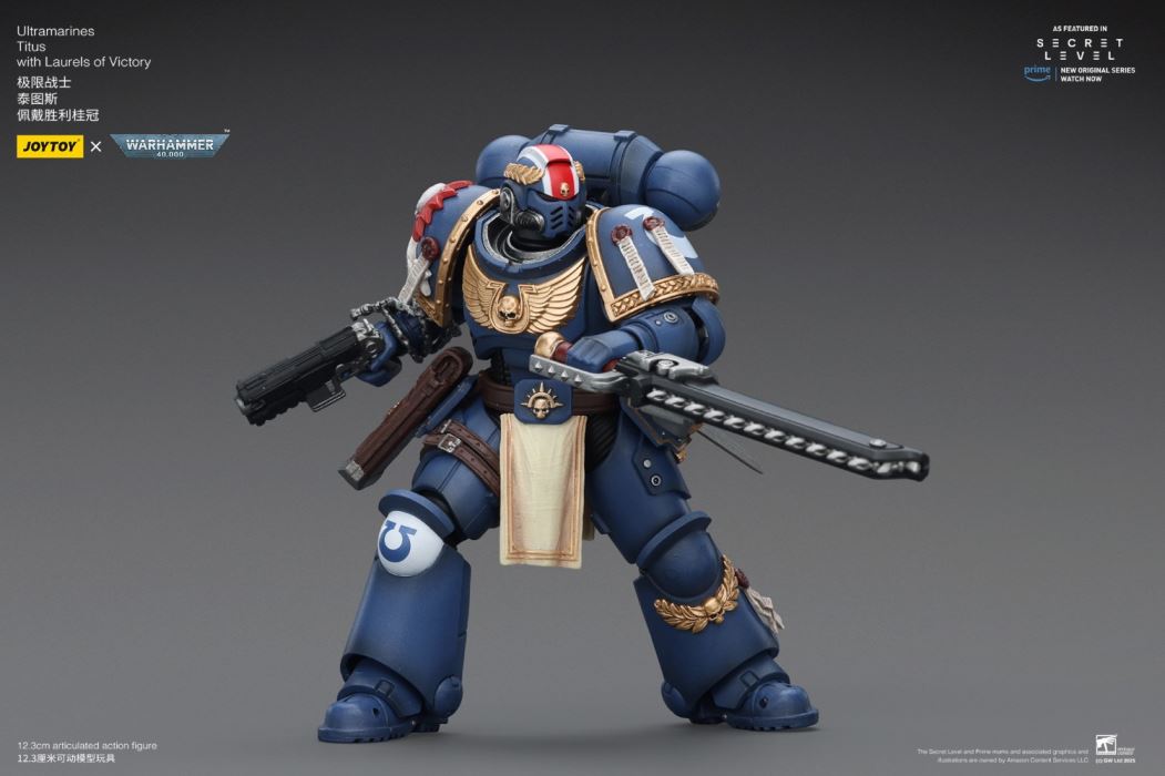 JOYTOY: Warhammer 40K Series - Ultramarines Titus/Metauros/Levantus/Towald Action Figure Toy