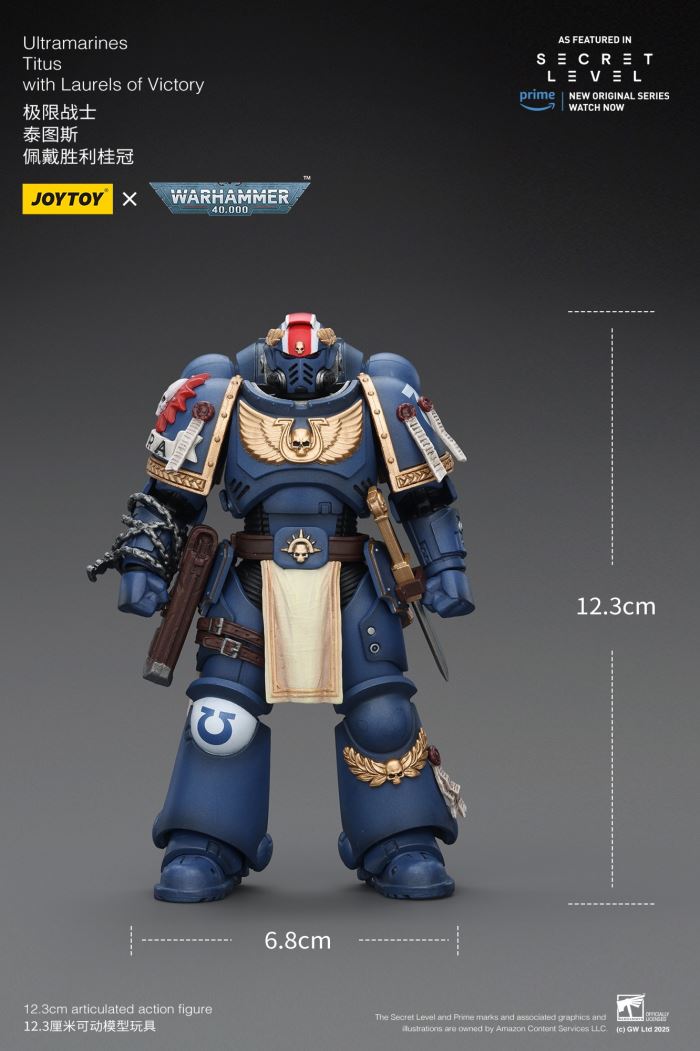 JOYTOY: Warhammer 40K Series - Ultramarines Titus/Metauros/Levantus/Towald Action Figure Toy