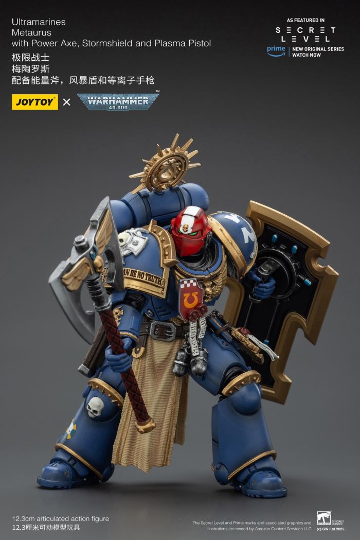 JOYTOY: Warhammer 40K Series - Ultramarines Titus/Metauros/Levantus/Towald Action Figure Toy