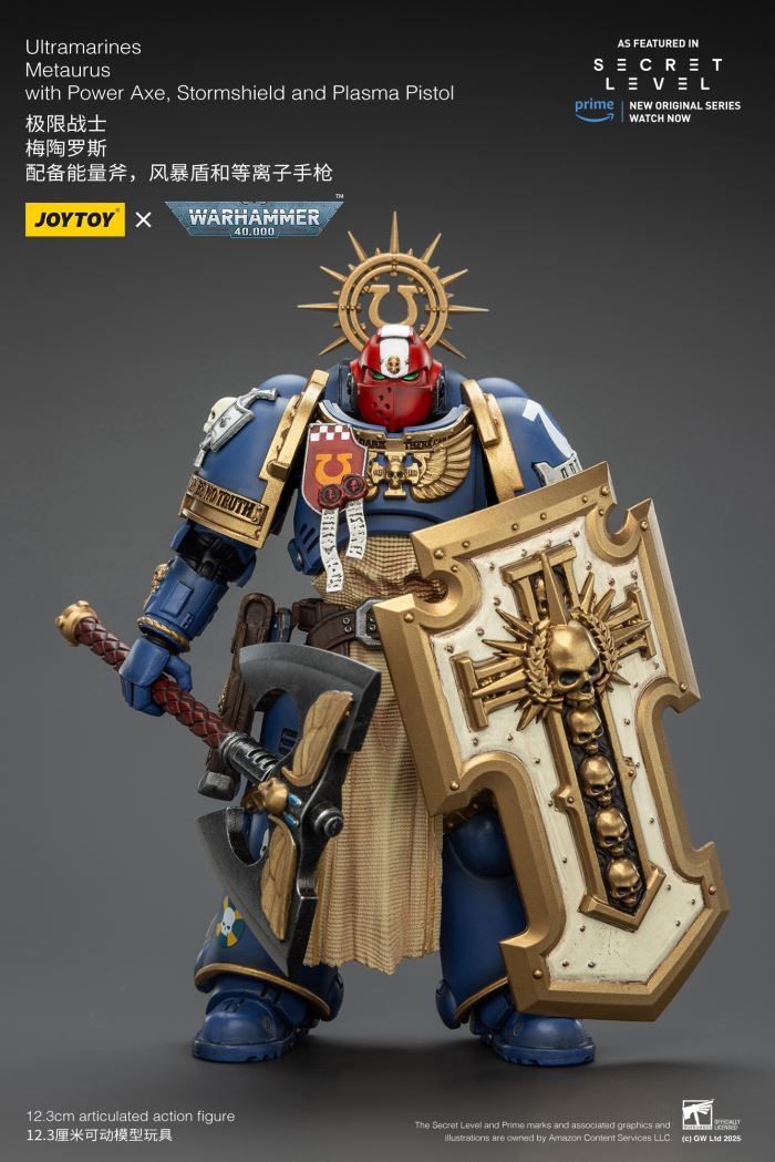 JOYTOY: Warhammer 40K Series - Ultramarines Titus/Metauros/Levantus/Towald Action Figure Toy
