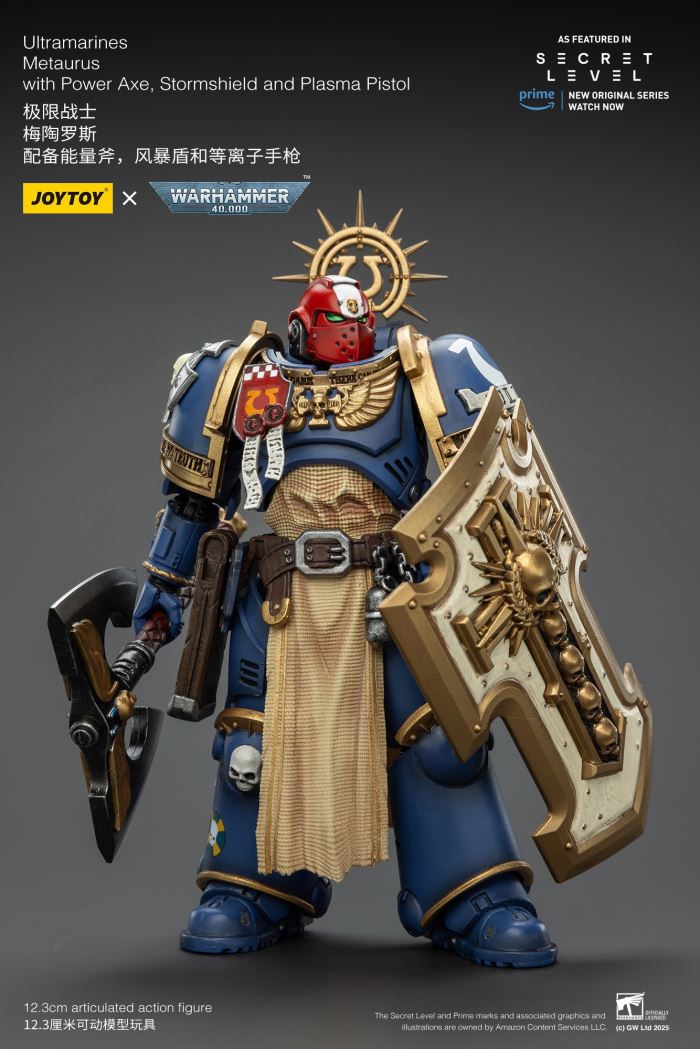 JOYTOY: Warhammer 40K Series - Ultramarines Titus/Metauros/Levantus/Towald Action Figure Toy