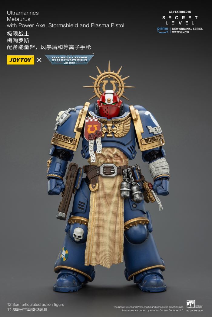JOYTOY: Warhammer 40K Series - Ultramarines Titus/Metauros/Levantus/Towald Action Figure Toy