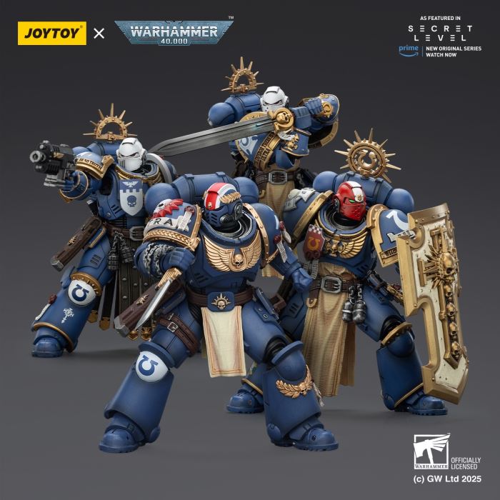 JOYTOY: Warhammer 40K Series - Ultramarines Titus/Metauros/Levantus/Towald Action Figure Toy