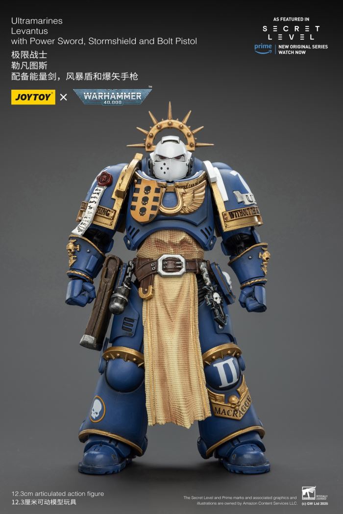 JOYTOY: Warhammer 40K Series - Ultramarines Titus/Metauros/Levantus/Towald Action Figure Toy