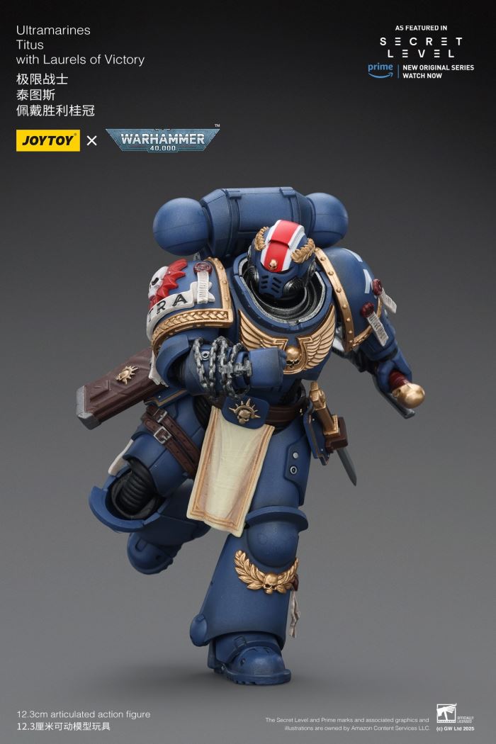 JOYTOY: Warhammer 40K Series - Ultramarines Titus/Metauros/Levantus/Towald Action Figure Toy