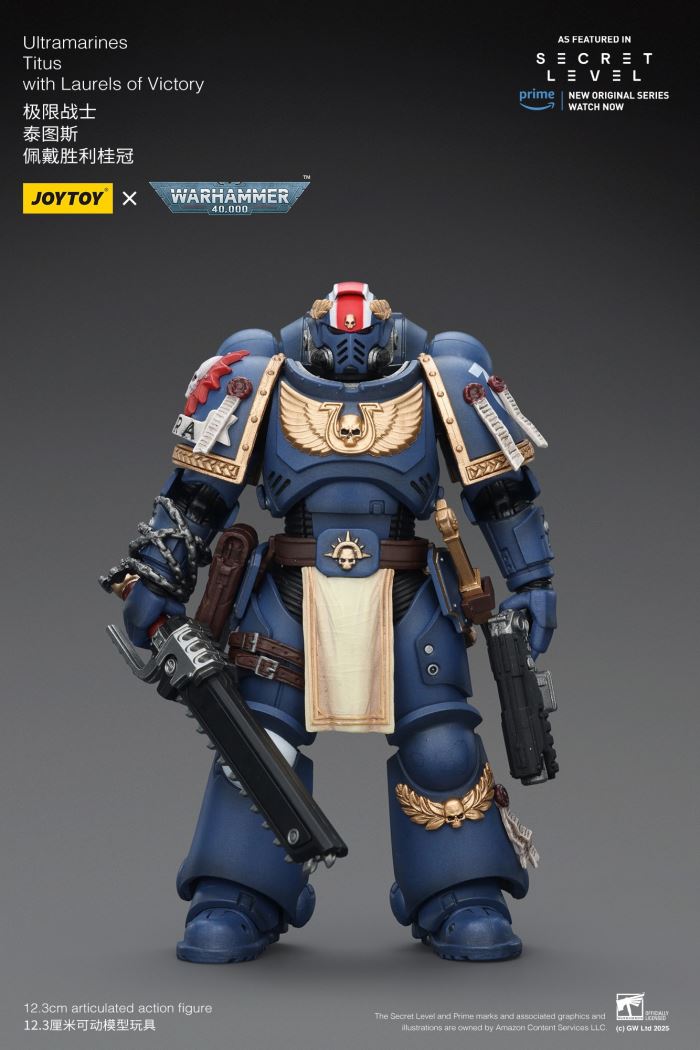 JOYTOY: Warhammer 40K Series - Ultramarines Titus/Metauros/Levantus/Towald Action Figure Toy