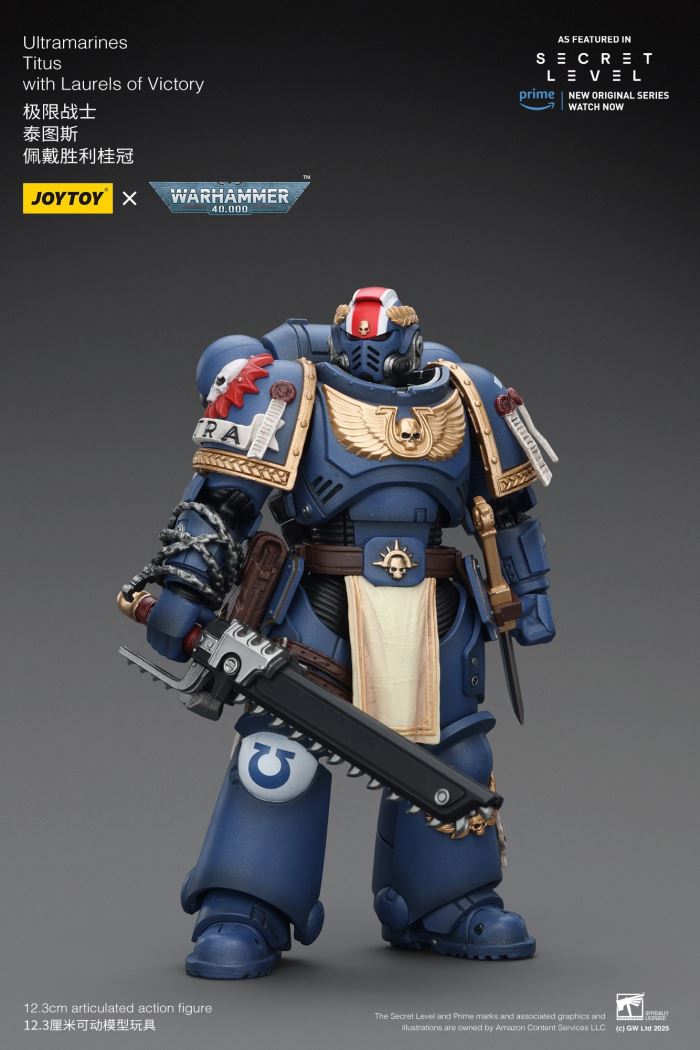 JOYTOY: Warhammer 40K Series - Ultramarines Titus/Metauros/Levantus/Towald Action Figure Toy